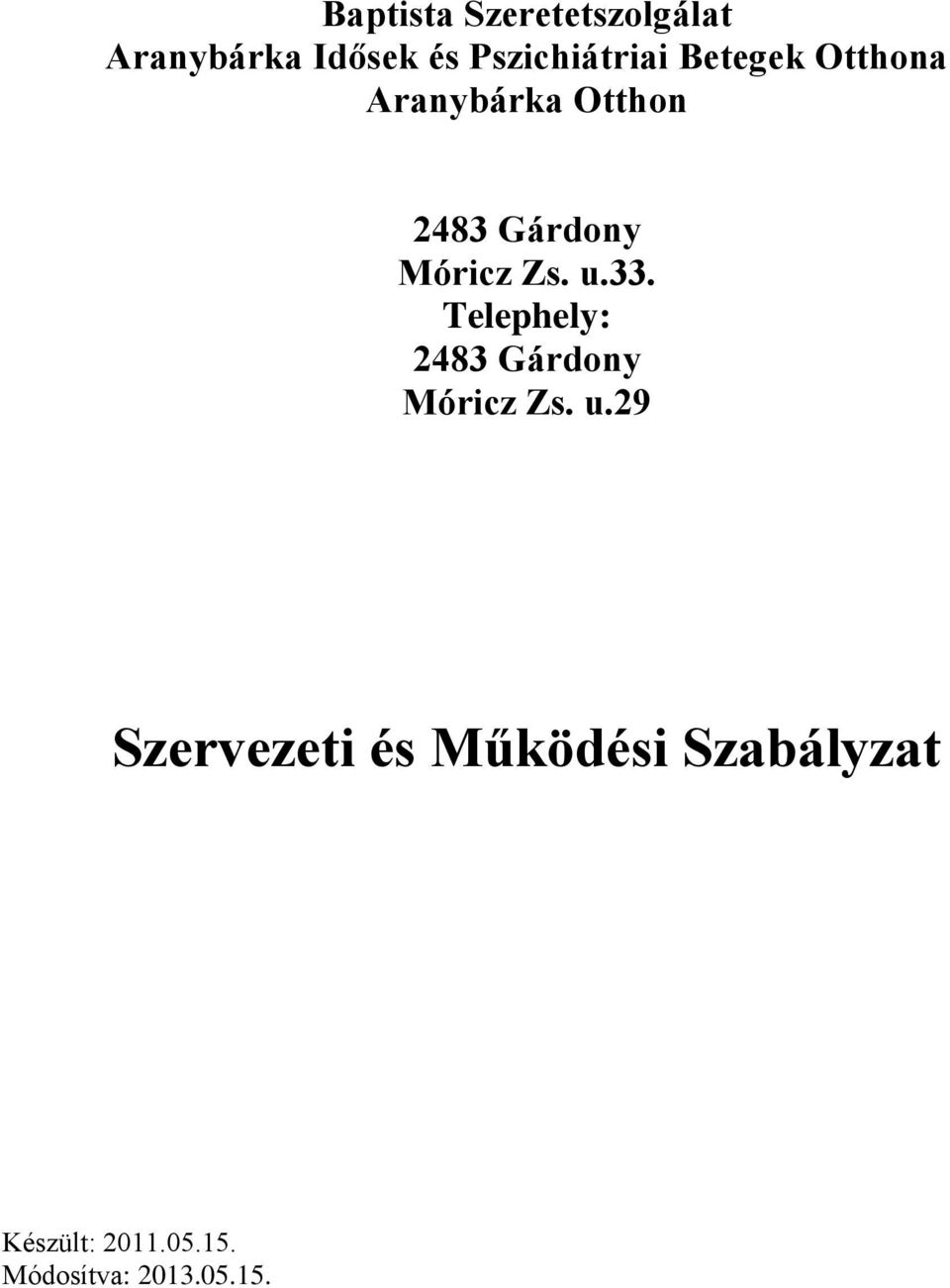 Móricz Zs. u.