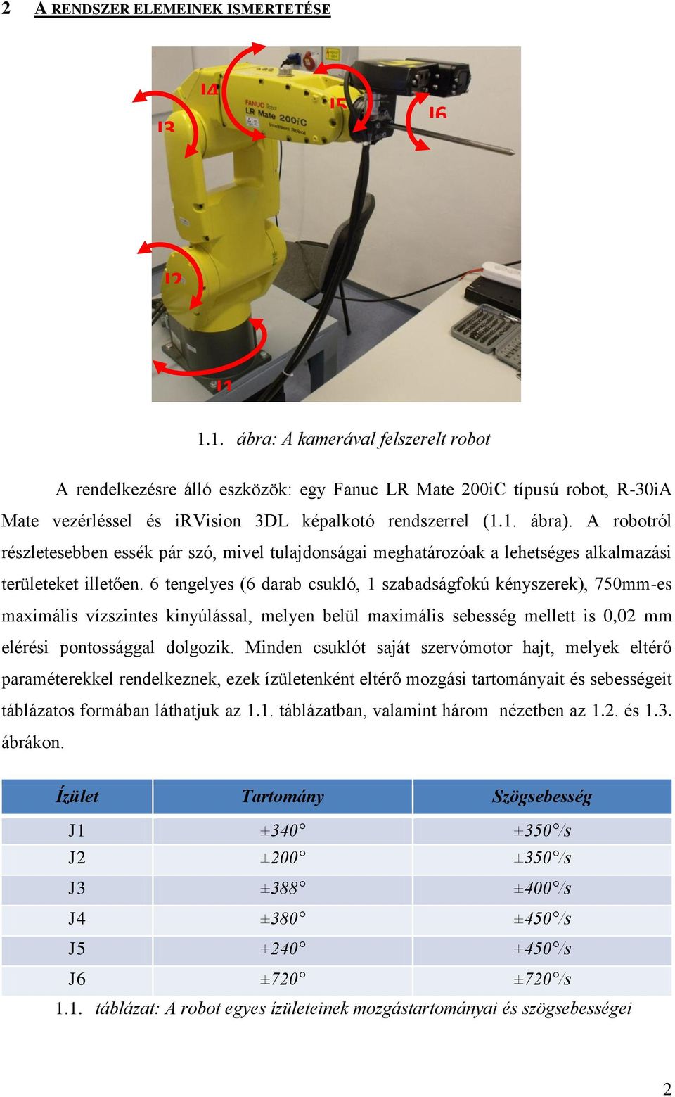 A robotról részletesebben essék pár szó, mivel tulajdonságai meghatározóak a lehetséges alkalmazási területeket illetően.