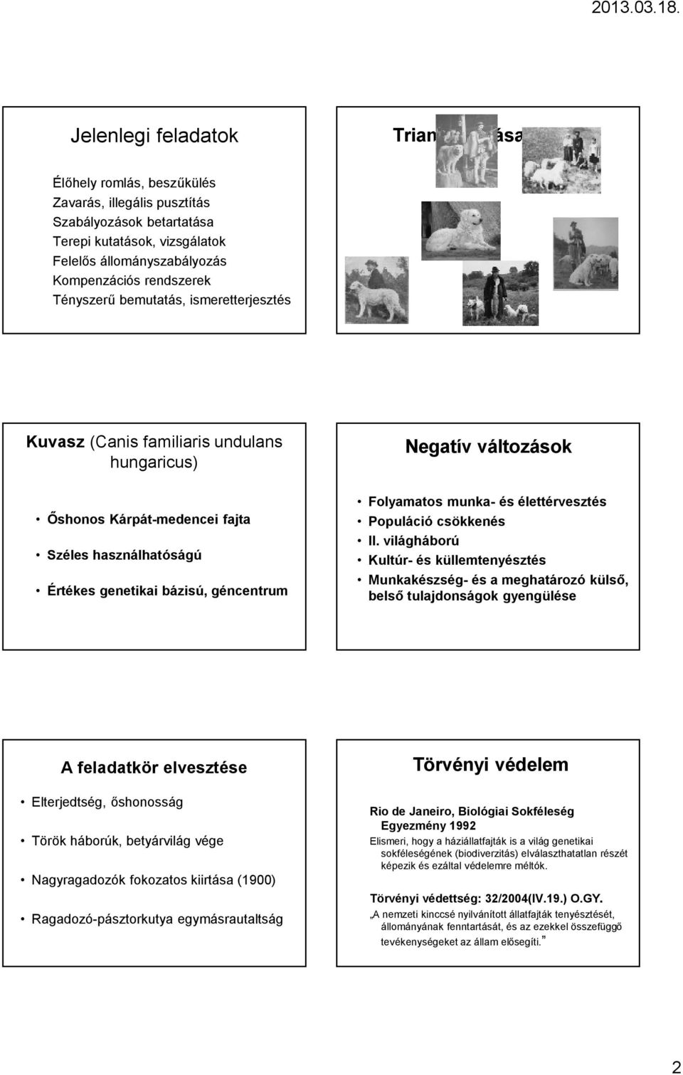 géncentrum Folyamatos munka- és élettérvesztés Populáció csökkenés II.