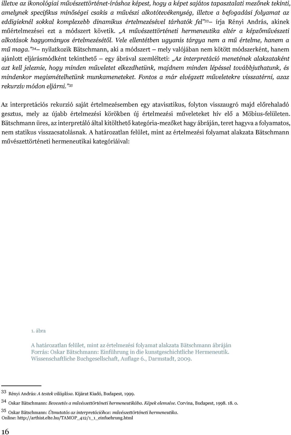 A művészettörténeti hermeneutika eltér a képzőművészeti alkotások hagyományos értelmezésétől. Vele ellentétben ugyanis tárgya nem a mű értelme, hanem a mű maga.