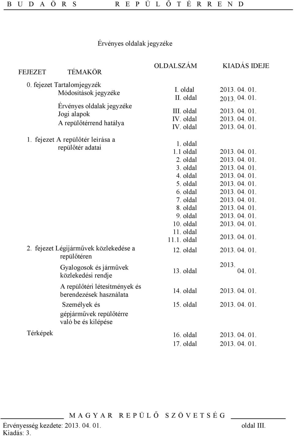 fejezet Légijárművek közlekedése a repülőtéren Gyalogosok és járművek közlekedési rendje A repülőtéri létesítmények és berendezések használata Személyek és gépjárművek repülőtérre való be és kilépése