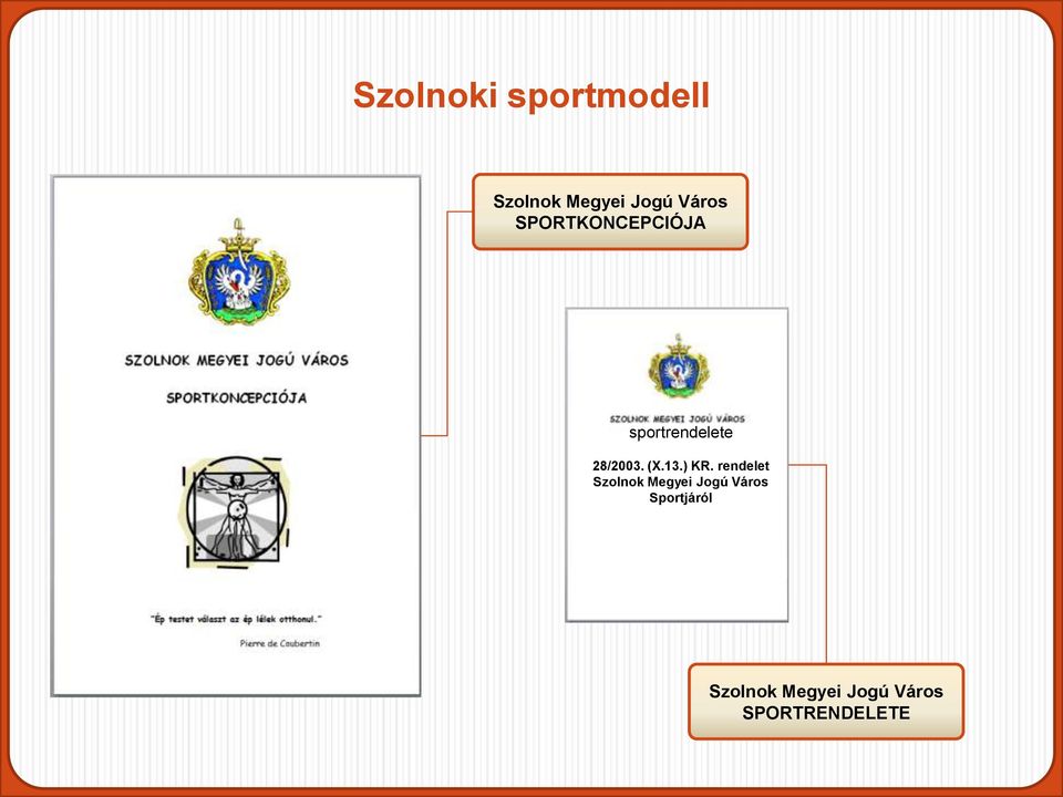 ) KR. rendelet Szolnok Megyei Jogú Város