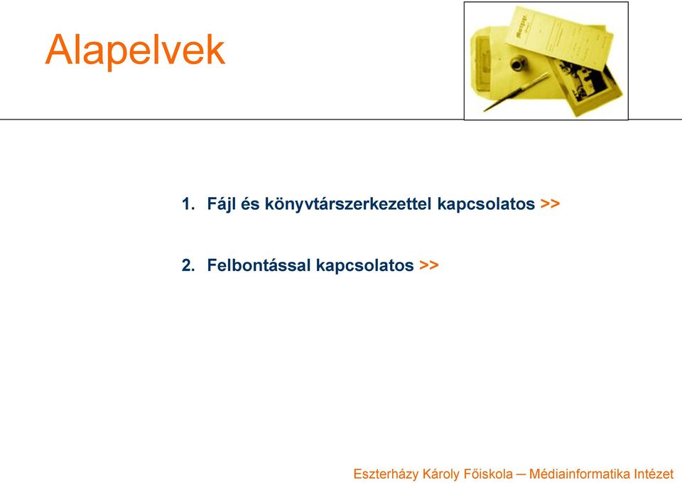 könyvtárszerkezettel