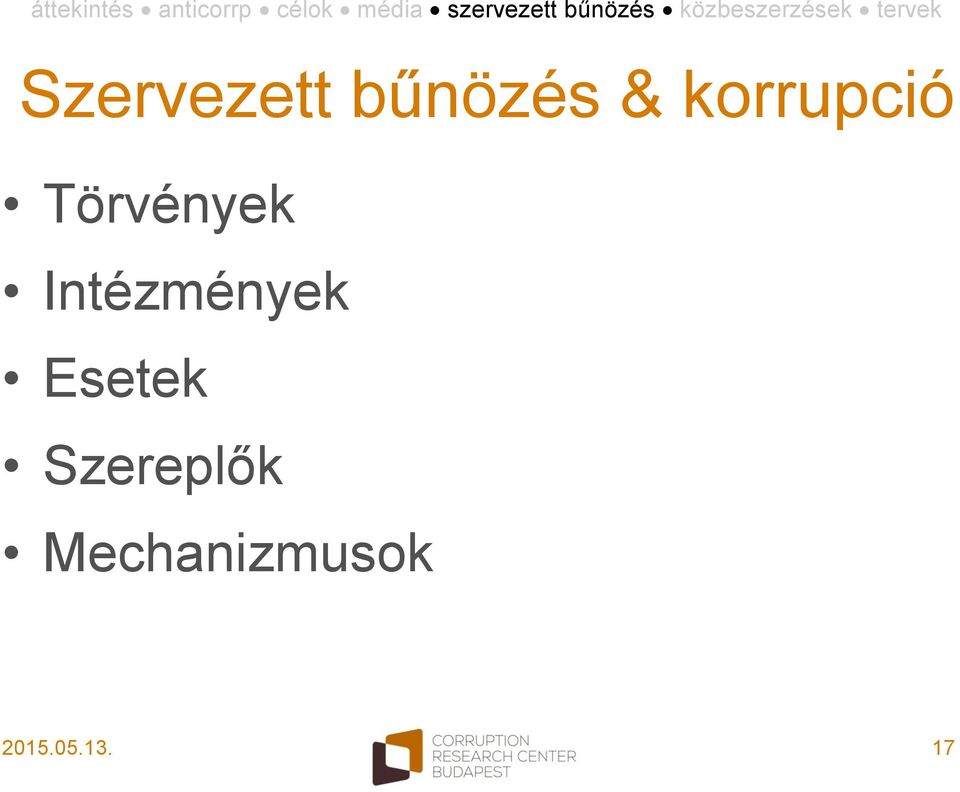 Intézmények Esetek