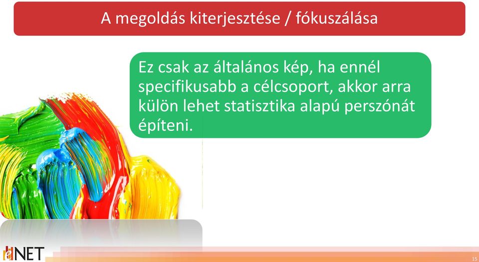 ennél specifikusabb a célcsoport, akkor
