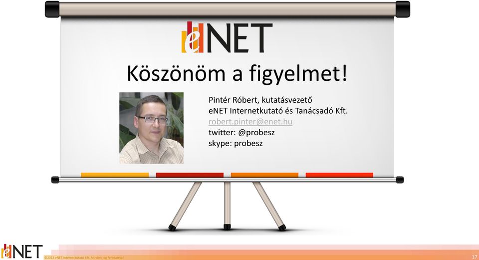 Pintér Róbert, kutatásvezető enet Internetkutató