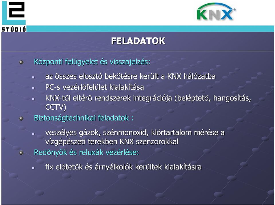 CCTV) Biztonságtechnikai feladatok : veszélyes gázok, g szénmonoxid, klórtartalom mérése m a vízgépészeti