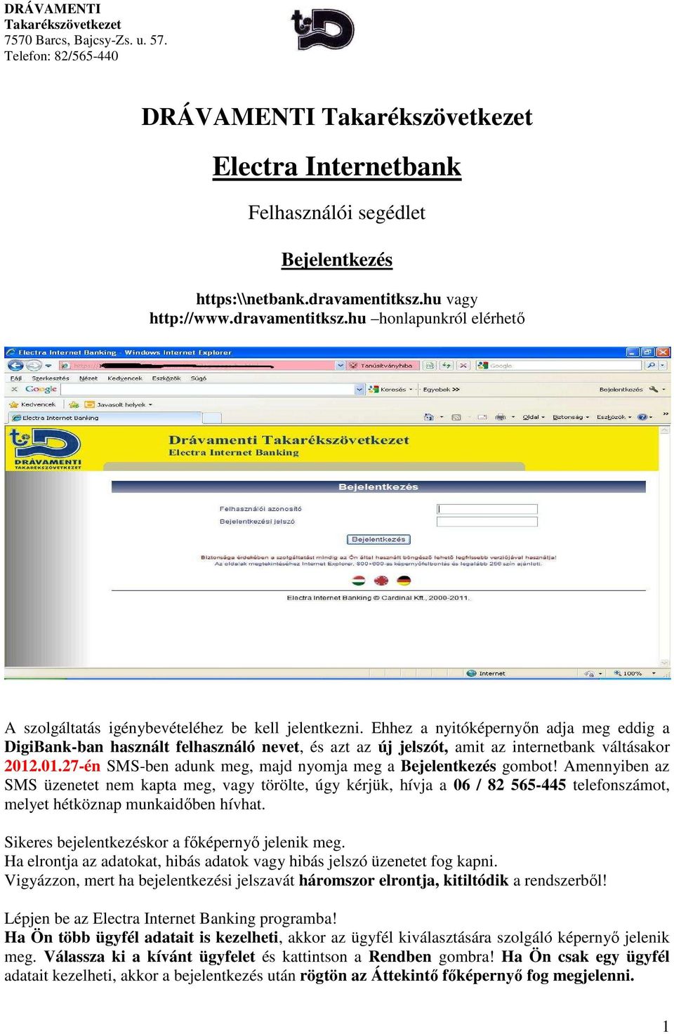 Electra Internetbank - PDF Ingyenes letöltés