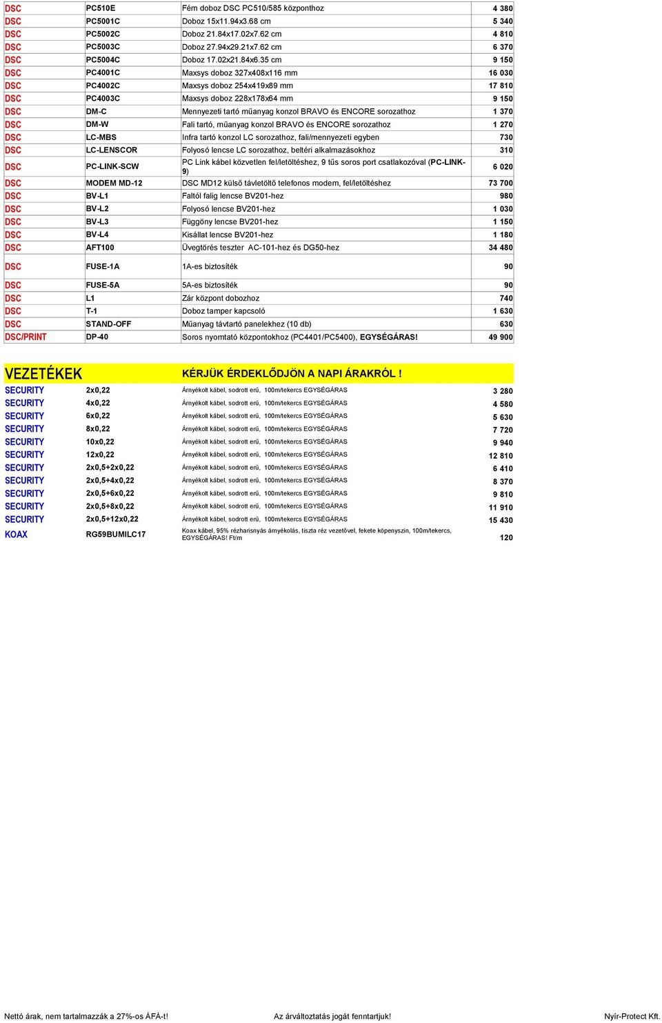 sorozathoz 1 370 DM-W Fali tartó, műanyag konzol BRAVO és ENCORE sorozathoz 1 270 LC-MBS Infra tartó konzol LC sorozathoz, fali/mennyezeti egyben 730 LC-LENSCOR Folyosó lencse LC sorozathoz, beltéri