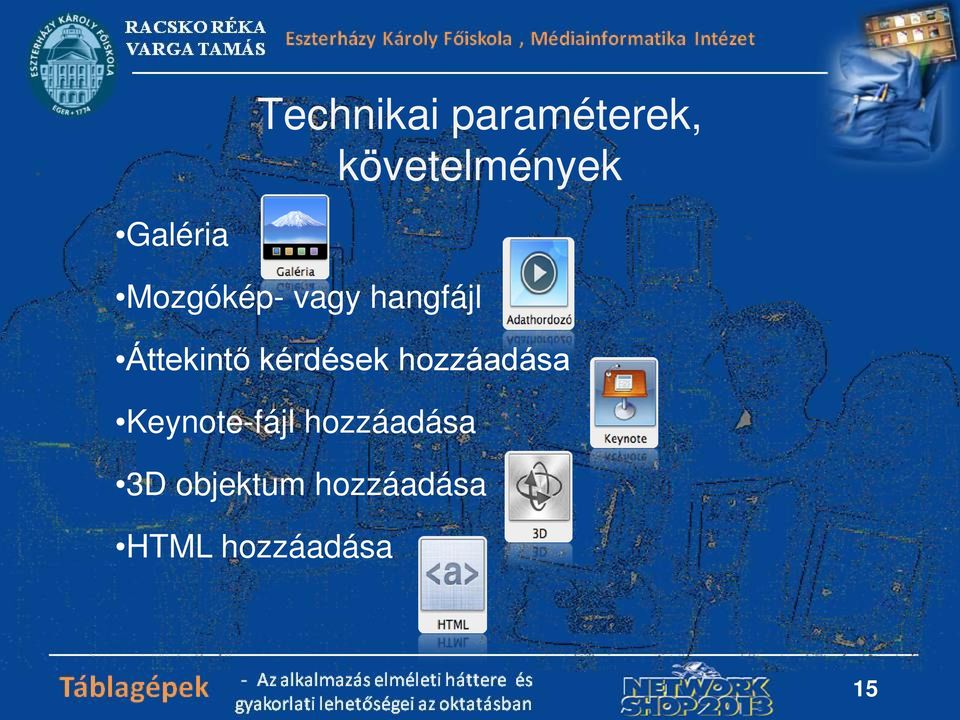 Áttekintő kérdések hozzáadása