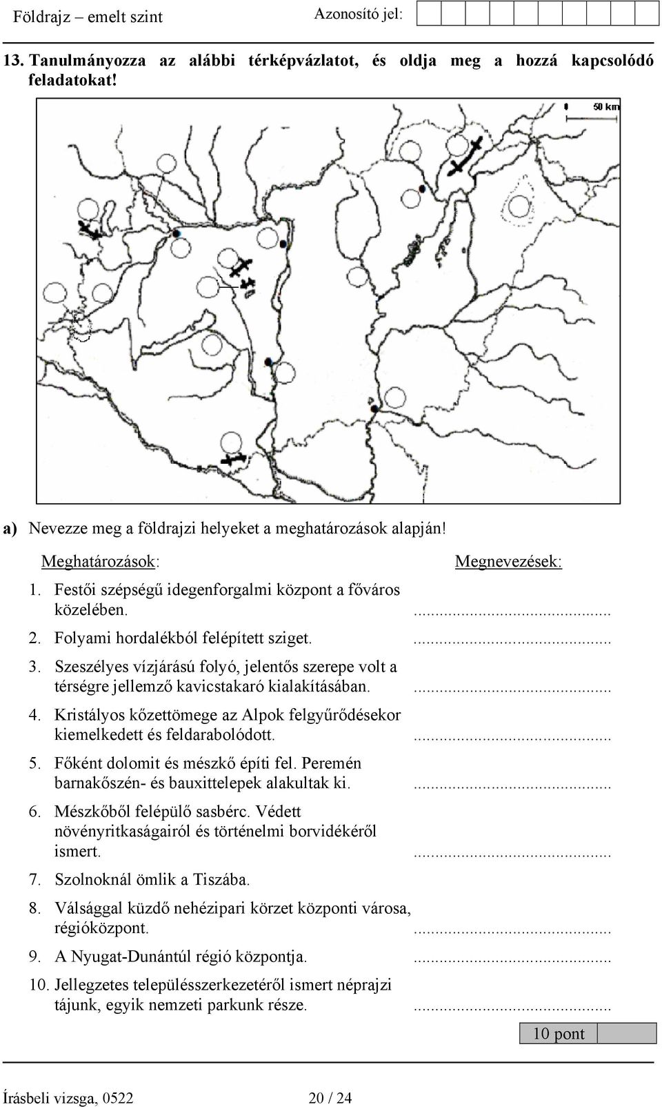 Szeszélyes vízjárású folyó, jelentős szerepe volt a térségre jellemző kavicstakaró kialakításában.... 4. Kristályos kőzettömege az Alpok felgyűrődésekor kiemelkedett és feldarabolódott.... 5.
