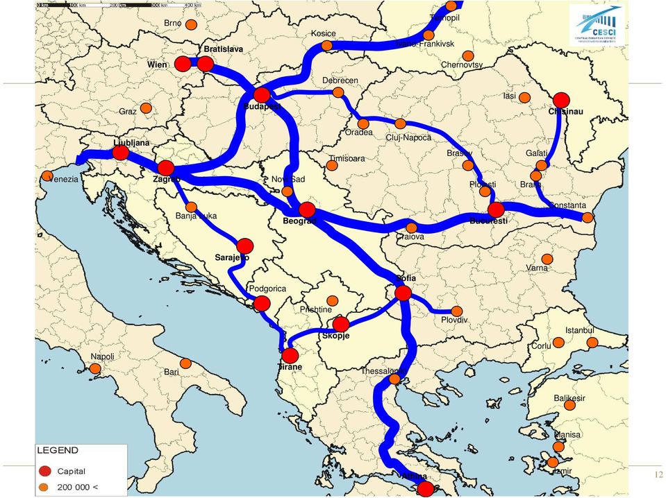 Ploiesti Braila Banja Luka Beograd Bucuresti Constanta Craiova Sarajevo Podgorica Sofia Varna