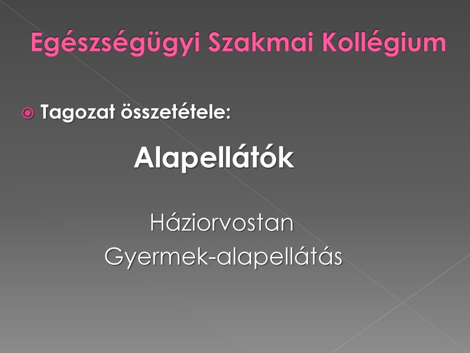 Alapellátók