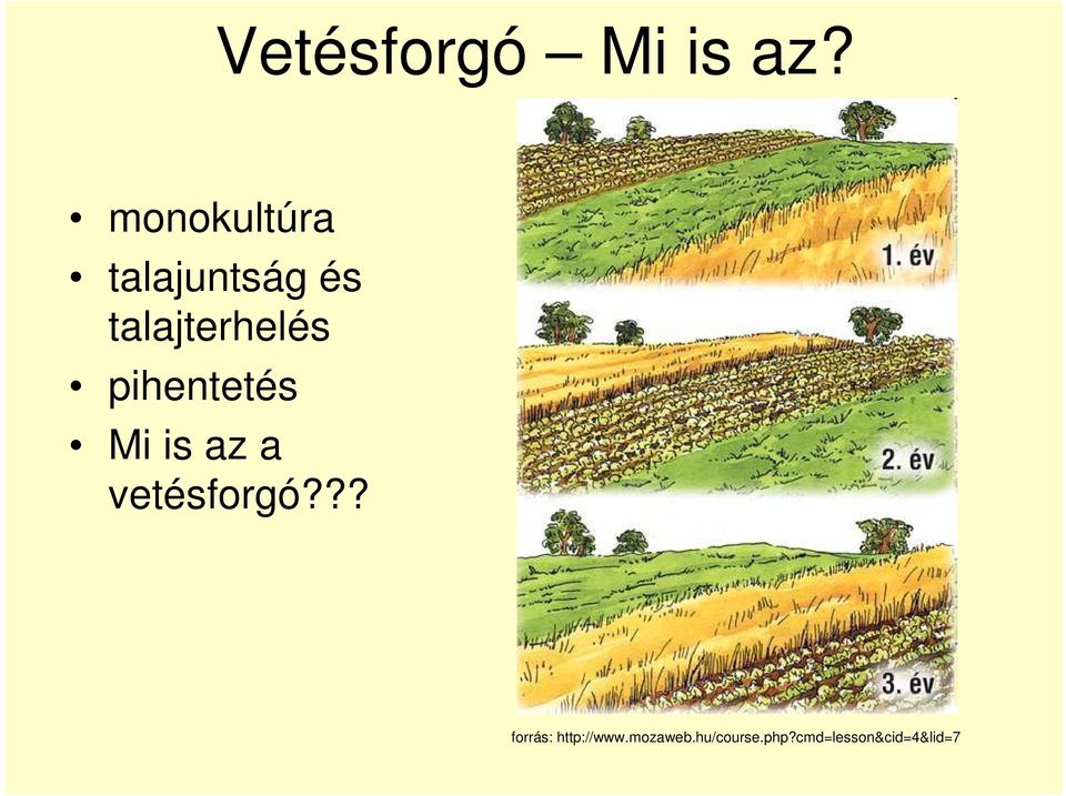 pihentetés Mi is az a vetésforgó?