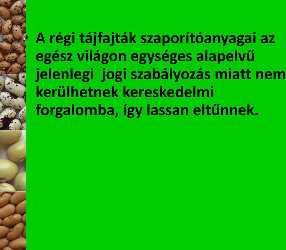jelenlegi jogi szabályozás miatt nem