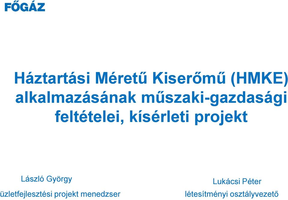 kísérleti projekt László György