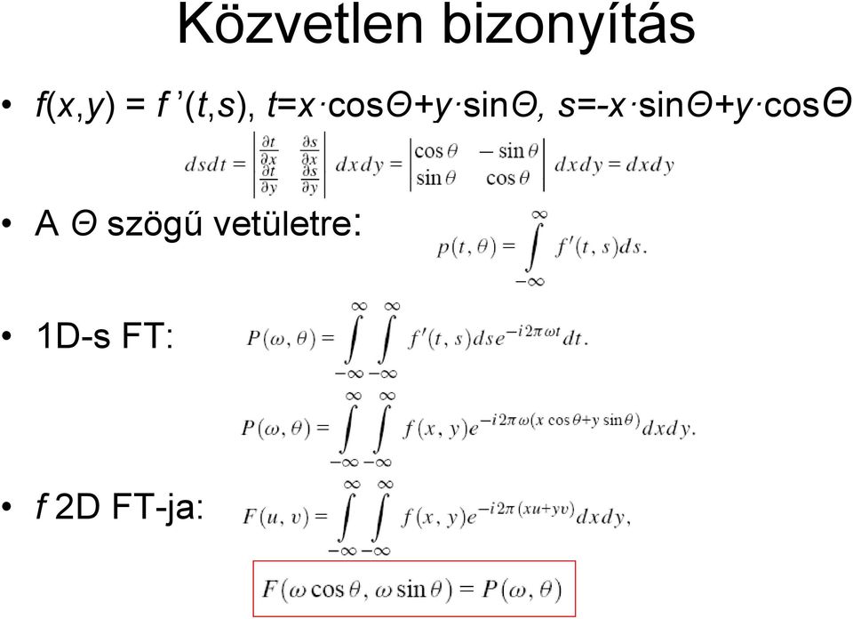 s=-x sinθ+y cosθ A Θ szögű