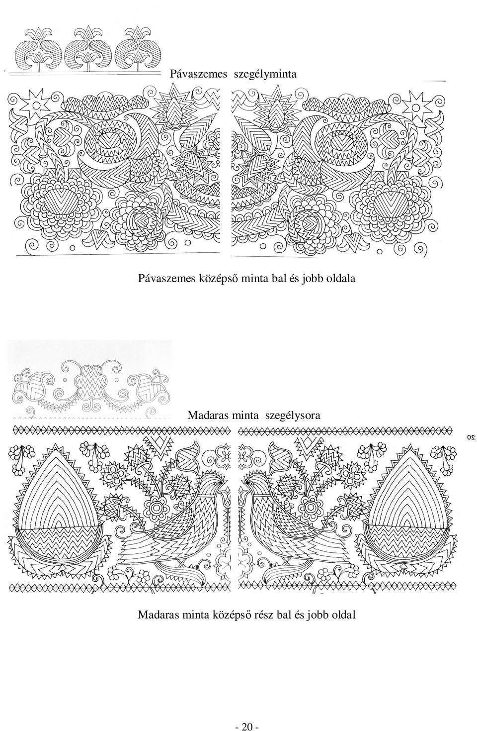 Madaras minta szegélysora Madaras