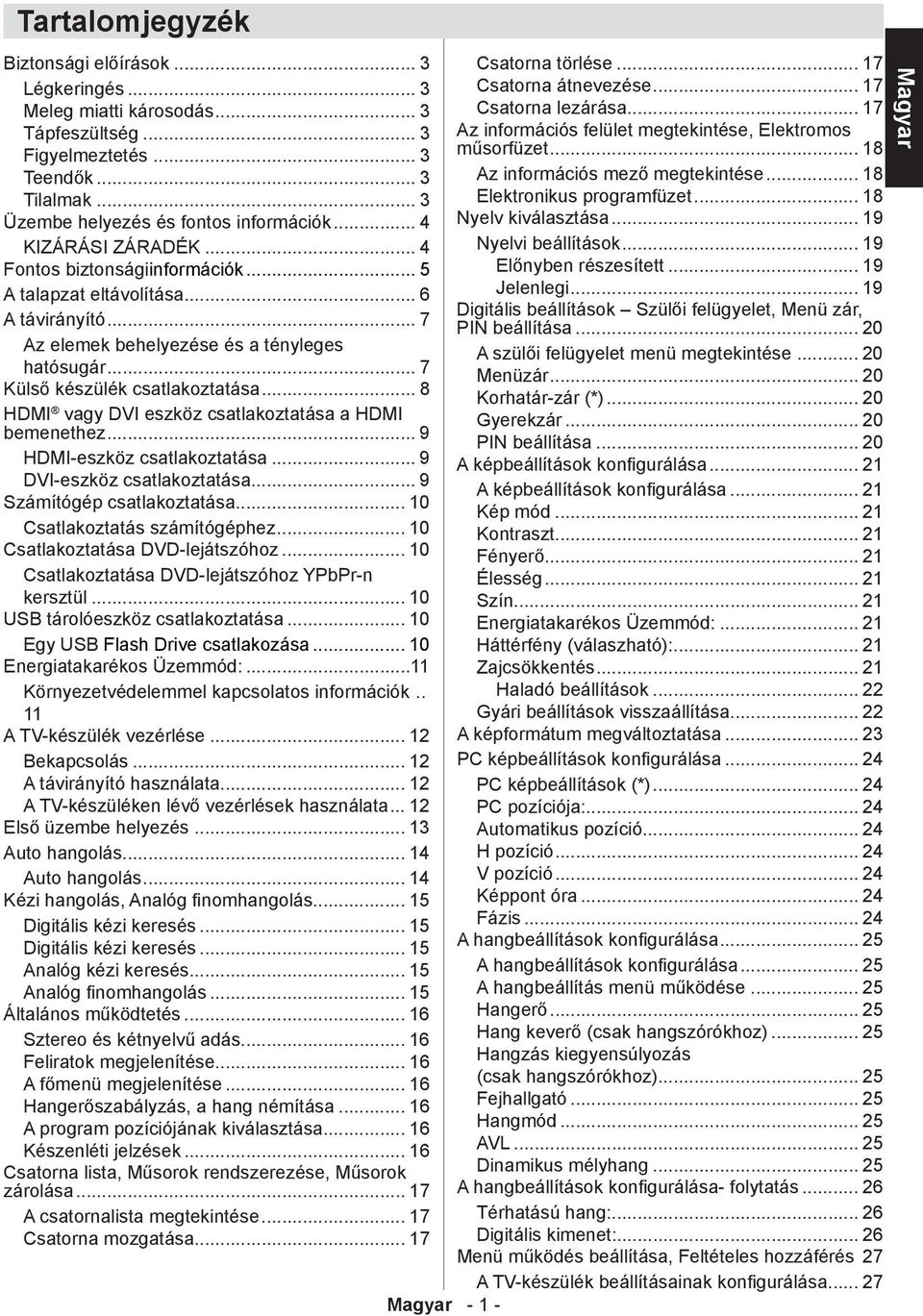 .. 18 Üzembe helyezés és fontos információk... 4 Nyelv kiválasztása... 19 KIZÁRÁSI ZÁRADÉK... 4 Nyelvi beállítások... 19 Fontos biztonságiinformációk... 5 Előnyben részesített.