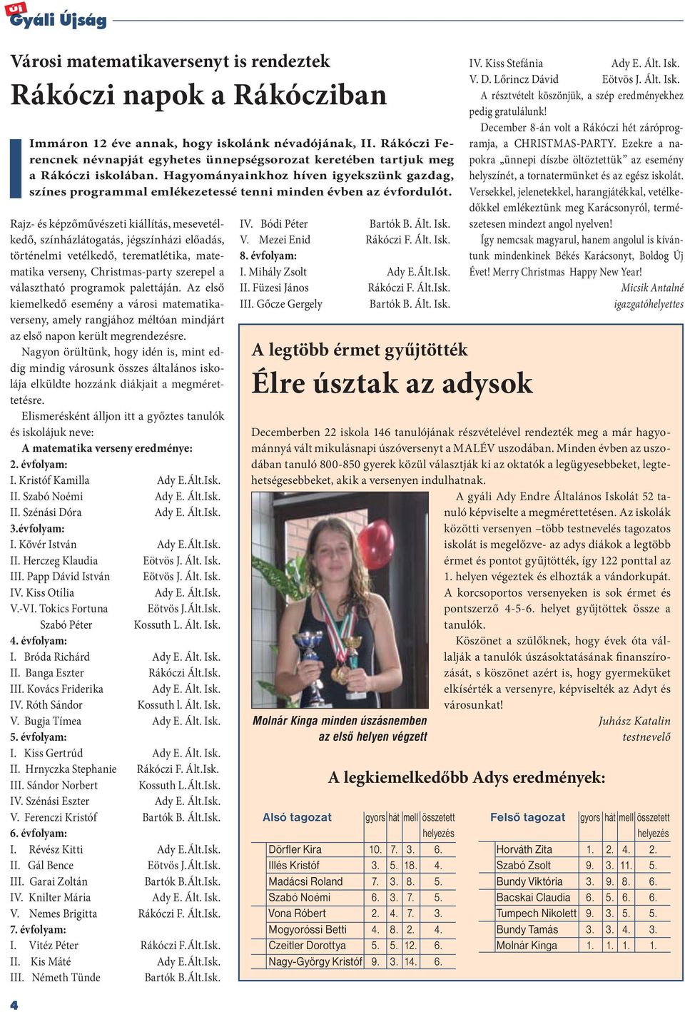 Hagyományainkhoz híven igyekszünk gazdag, színes programmal emlékezetessé tenni minden évben az évfordulót.