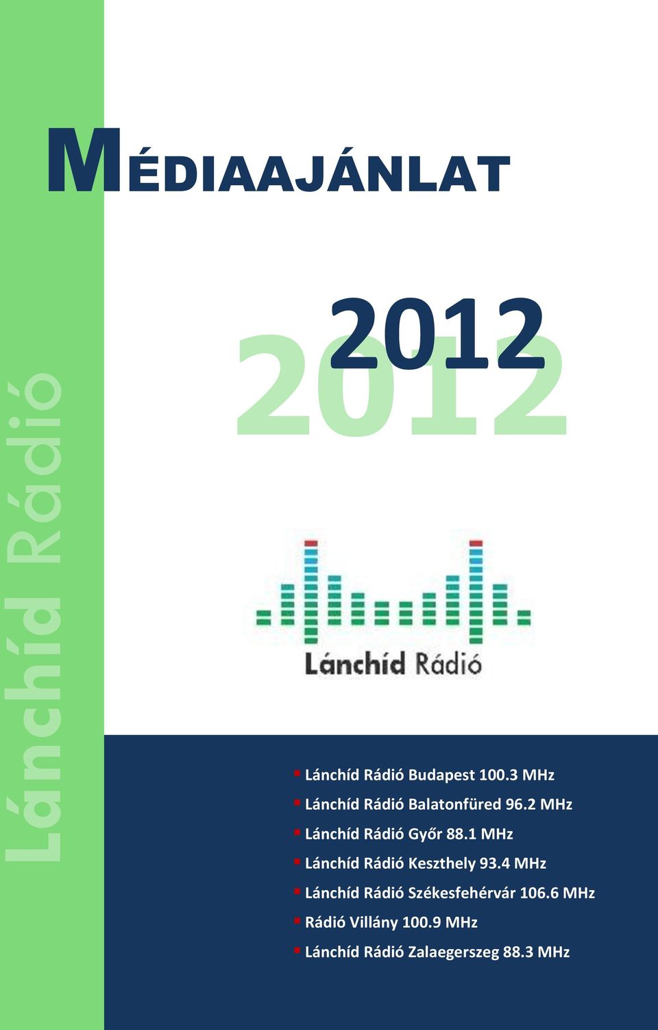 2 MHz Lánchíd Rádió Győr 88.1 MHz Lánchíd Rádió Keszthely 93.