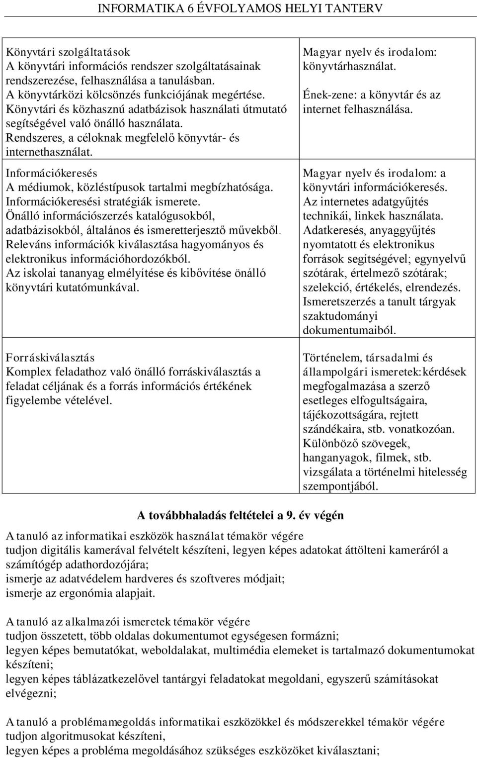 Információkeresés A médiumok, közléstípusok tartalmi megbízhatósága. Információkeresési stratégiák ismerete.