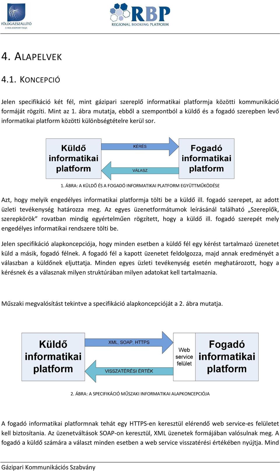 ÁBRA: A KÜLDŐ ÉS A FOGADÓ INFORMATIKAI PLATFORM EGYÜTTMŰKÖDÉSE Azt, hogy melyik engedélyes informatikai platformja tölti be a küldő ill. fogadó szerepet, az adott üzleti tevékenység határozza meg.