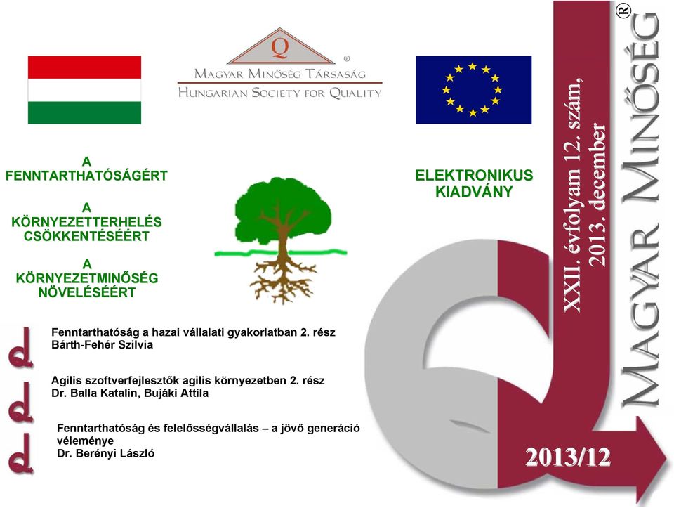 december ember 2013 Fenntarthatóság a hazai vállalati gyakorlatban 2.