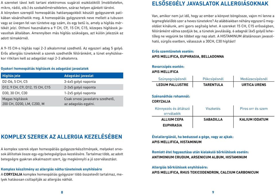 A homeopátiás gyógyszerek neve mellett a tubuson vagy az üvegen fel van tüntetve egy szám, és egy betű is, amely a hígítás mértékét jelzi.