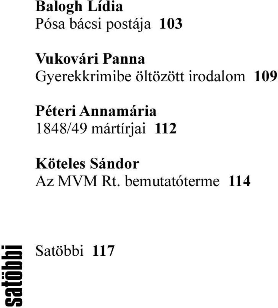 Péteri Annamária 1848/49 mártírjai 112 Köteles
