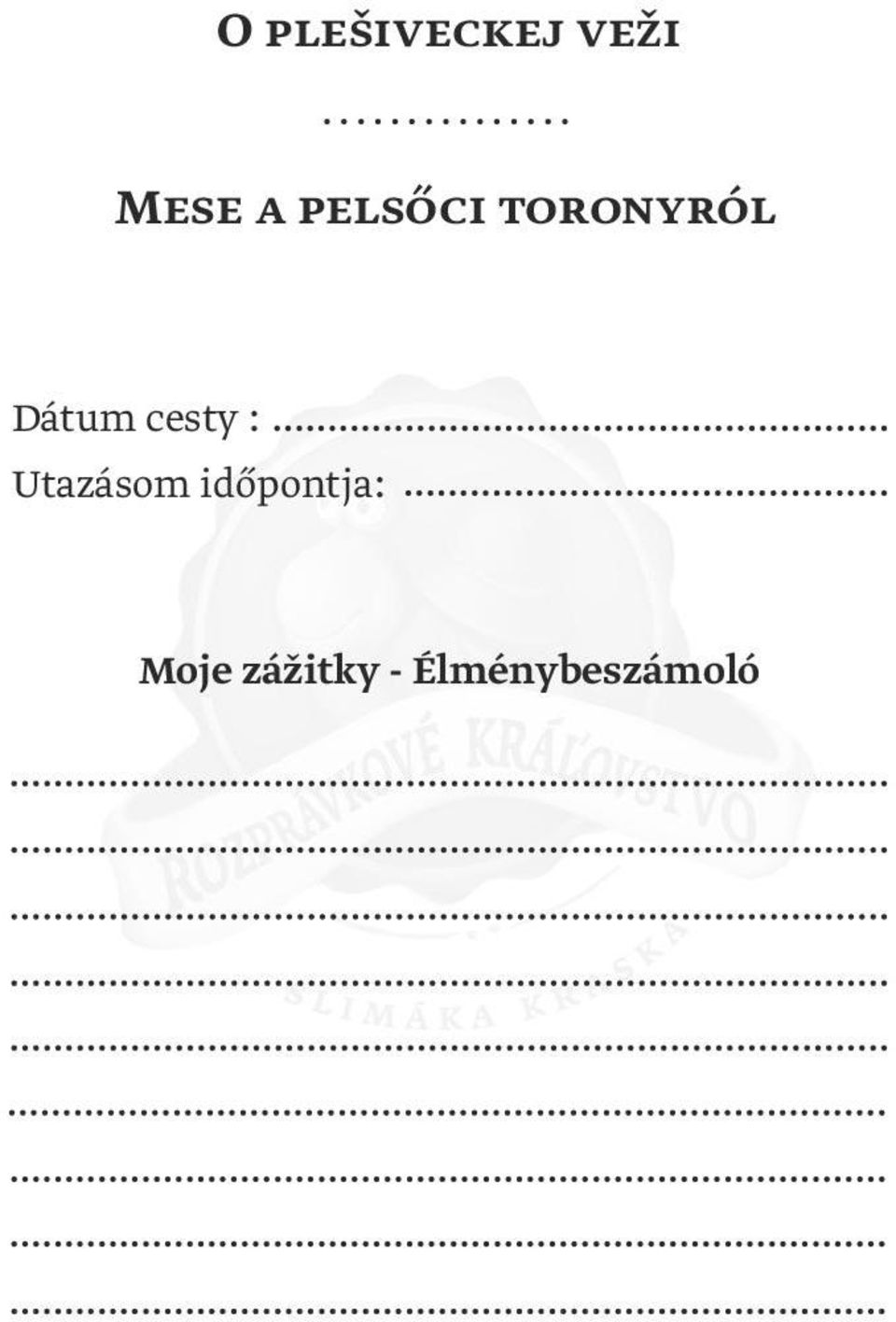 cesty : Utazásom
