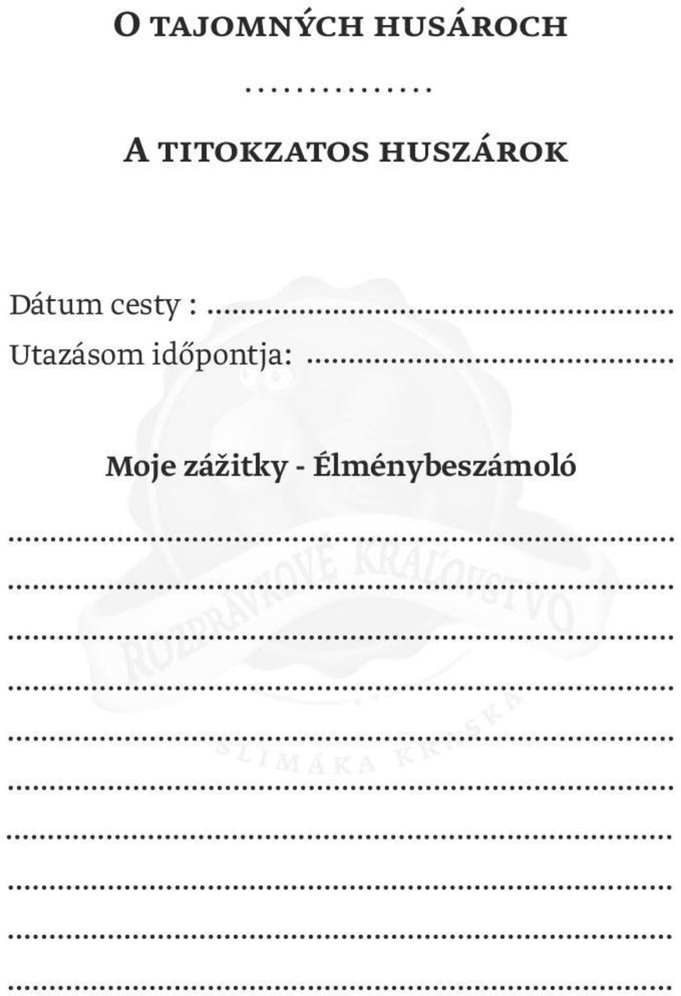 cesty : Utazásom