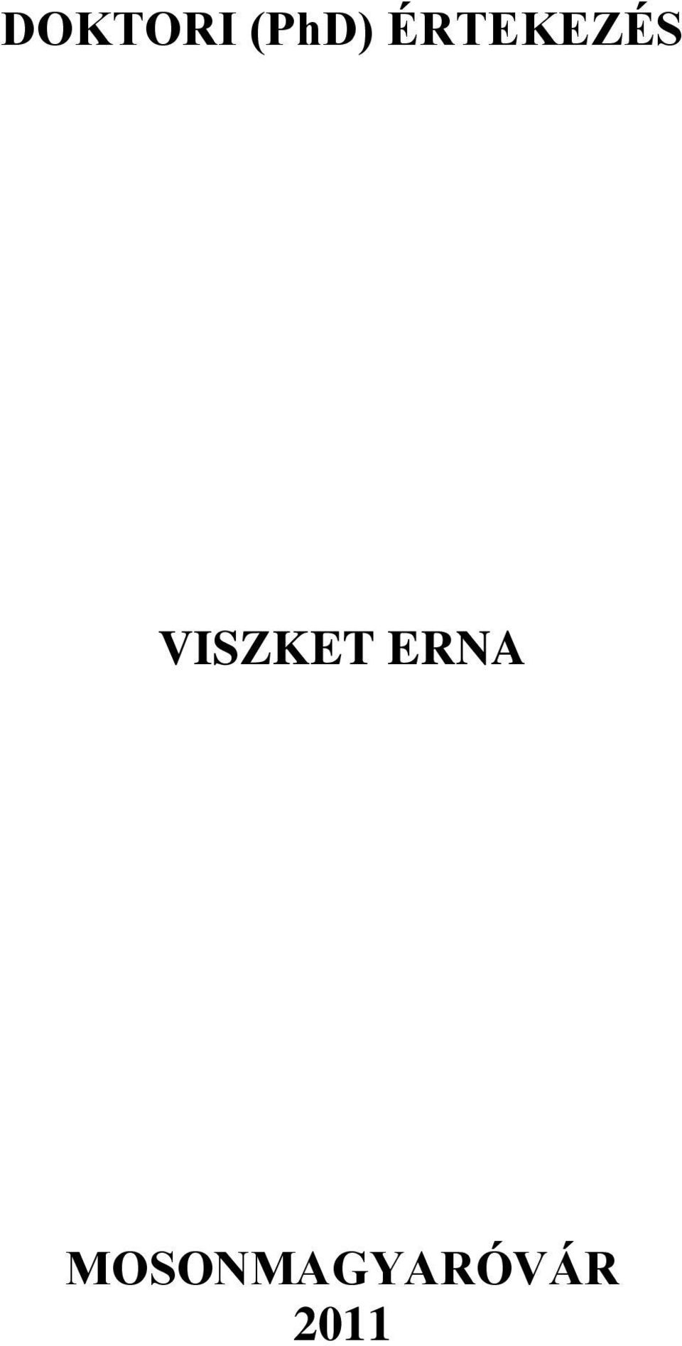 VISZKET ERNA