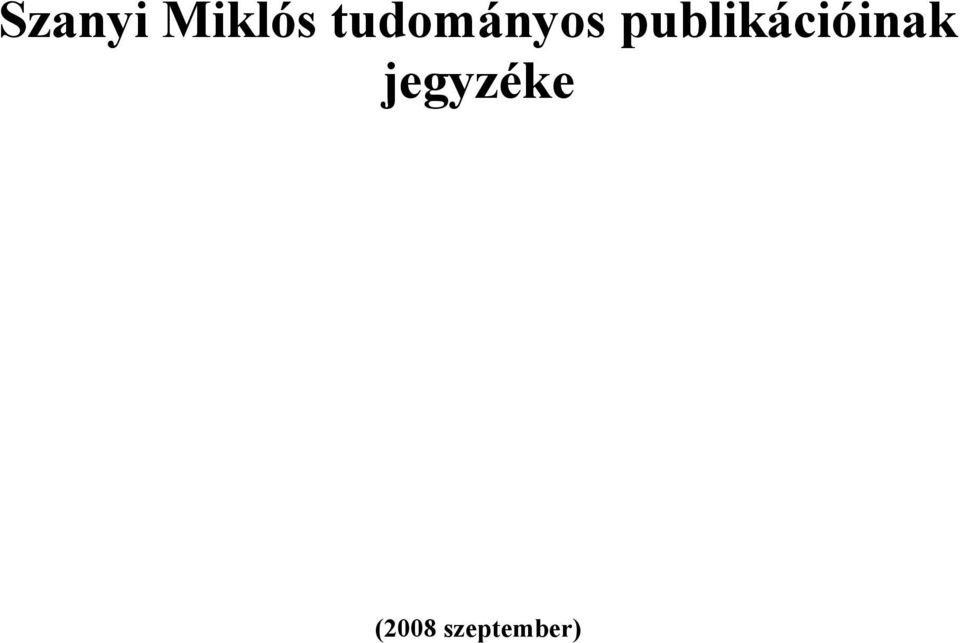 publikációinak