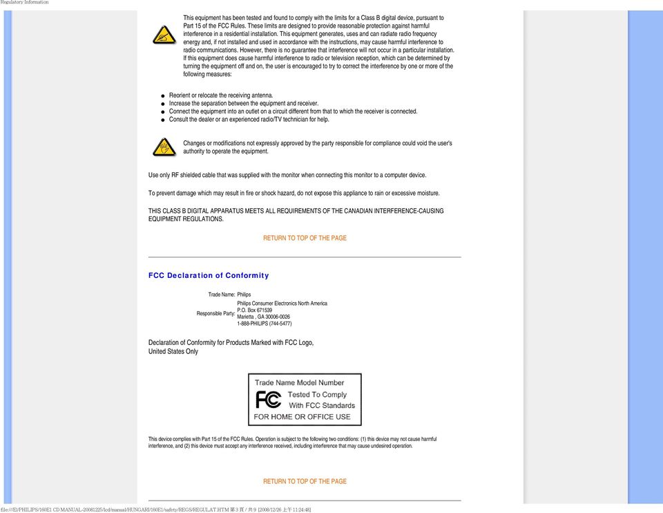 This equipment generates, uses and can radiate radio frequency energy and, if not installed and used in accordance with the instructions, may cause harmful interference to radio communications.