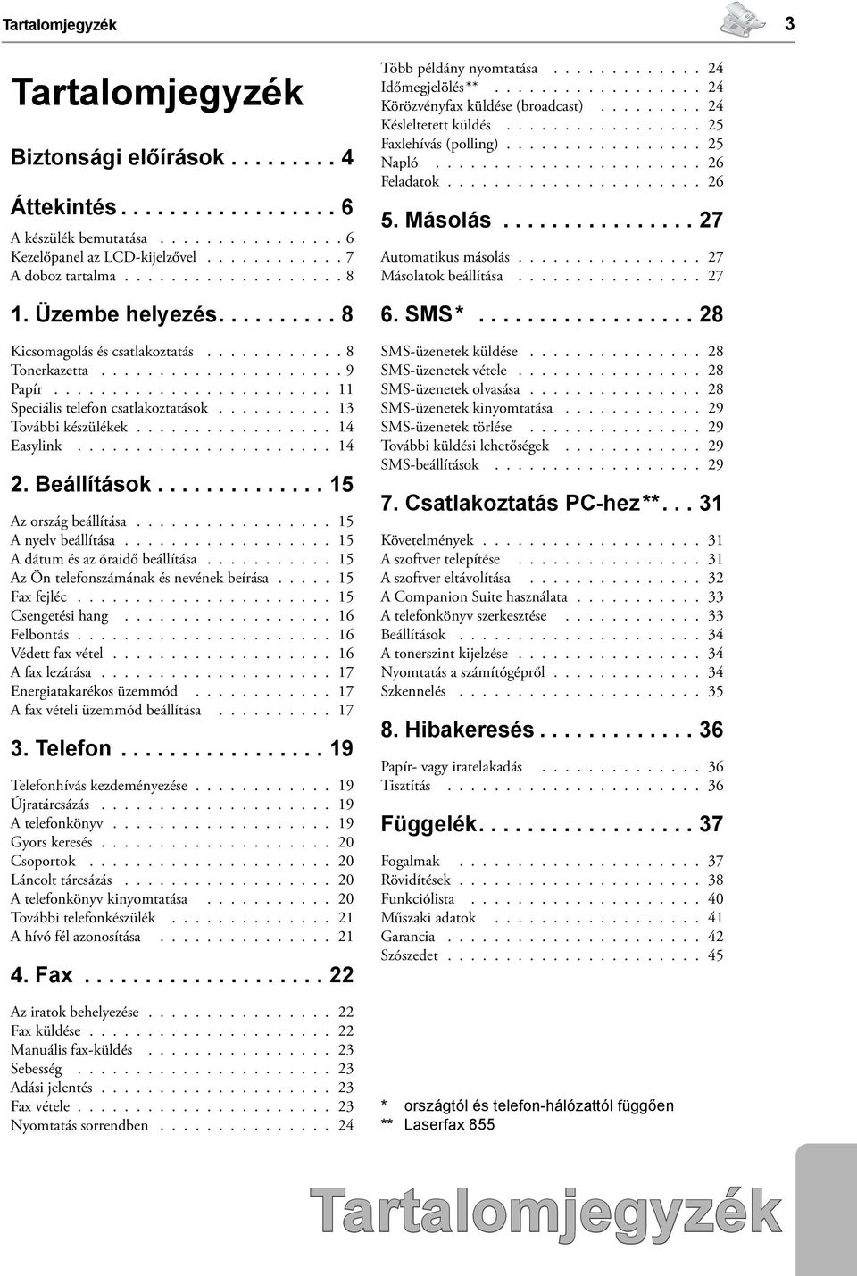 ......... 13 További készülékek................. 14 Easylink...................... 14 2. Beállítások.............. 15 Az ország beállítása................. 15 A nyelv beállítása.