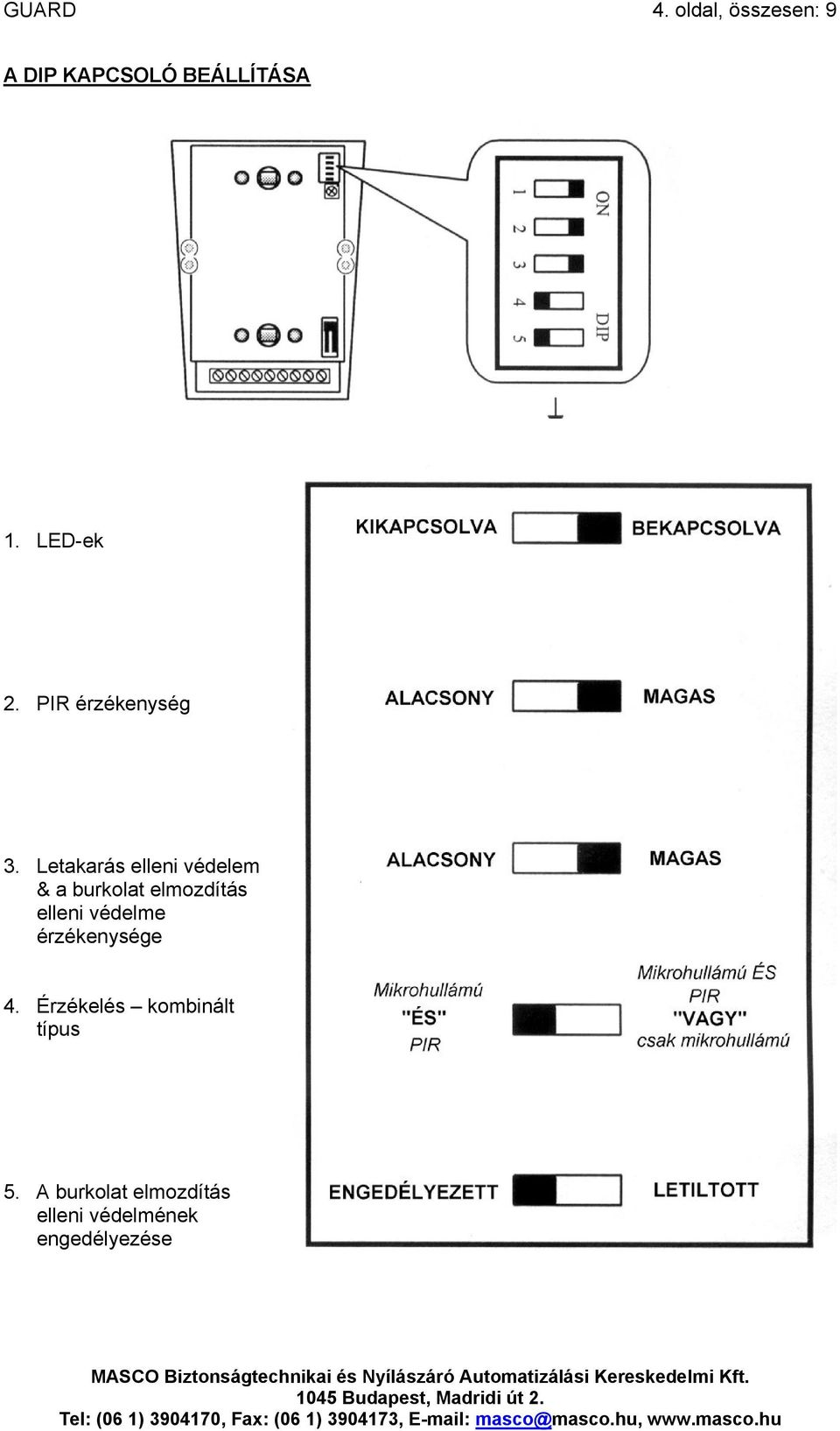 Letakarás elleni védelem & a burkolat elmozdítás elleni