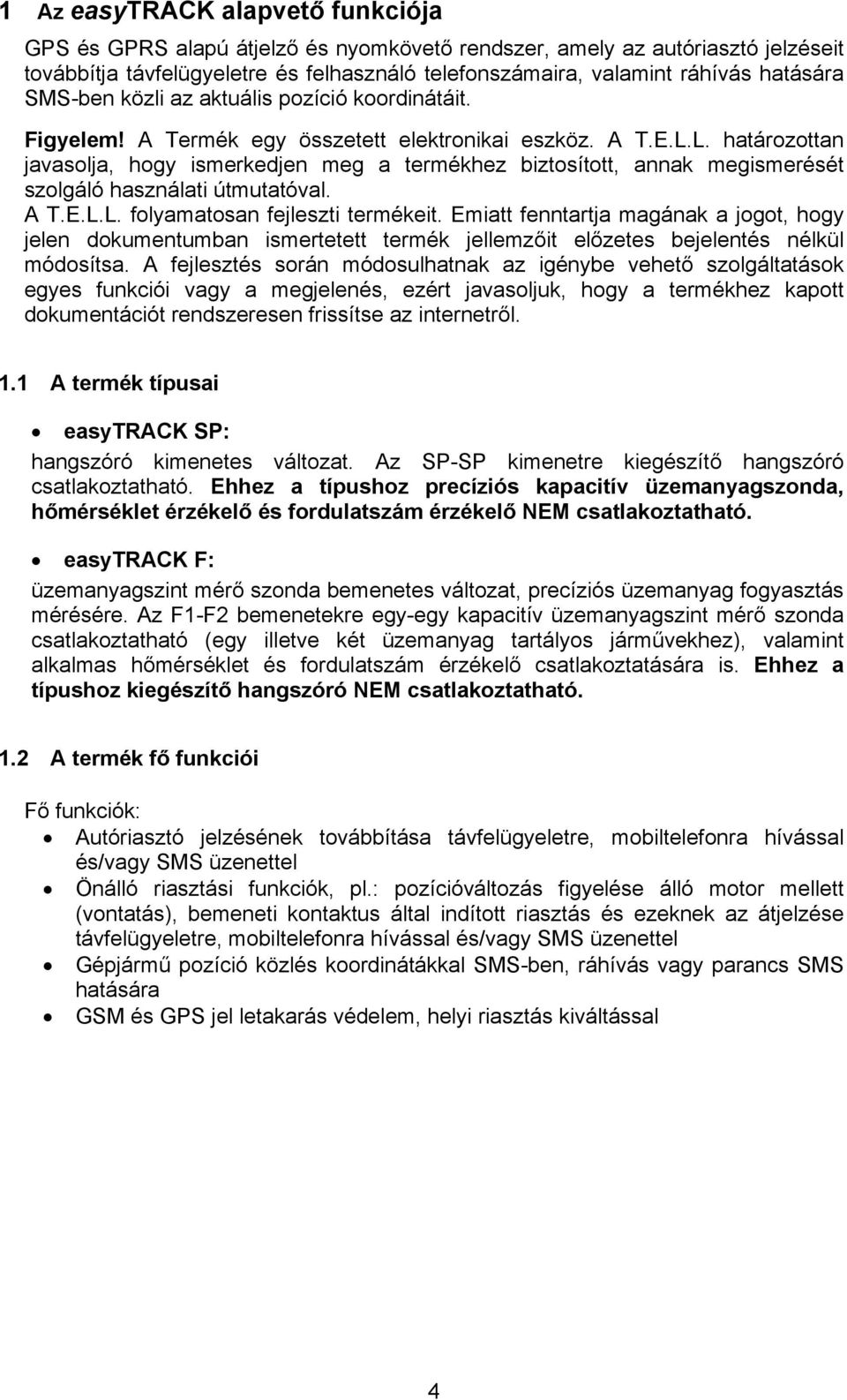 easytrack SP/F GPS / GPRS átjelző és nyomkövető rendszer - PDF Free Download