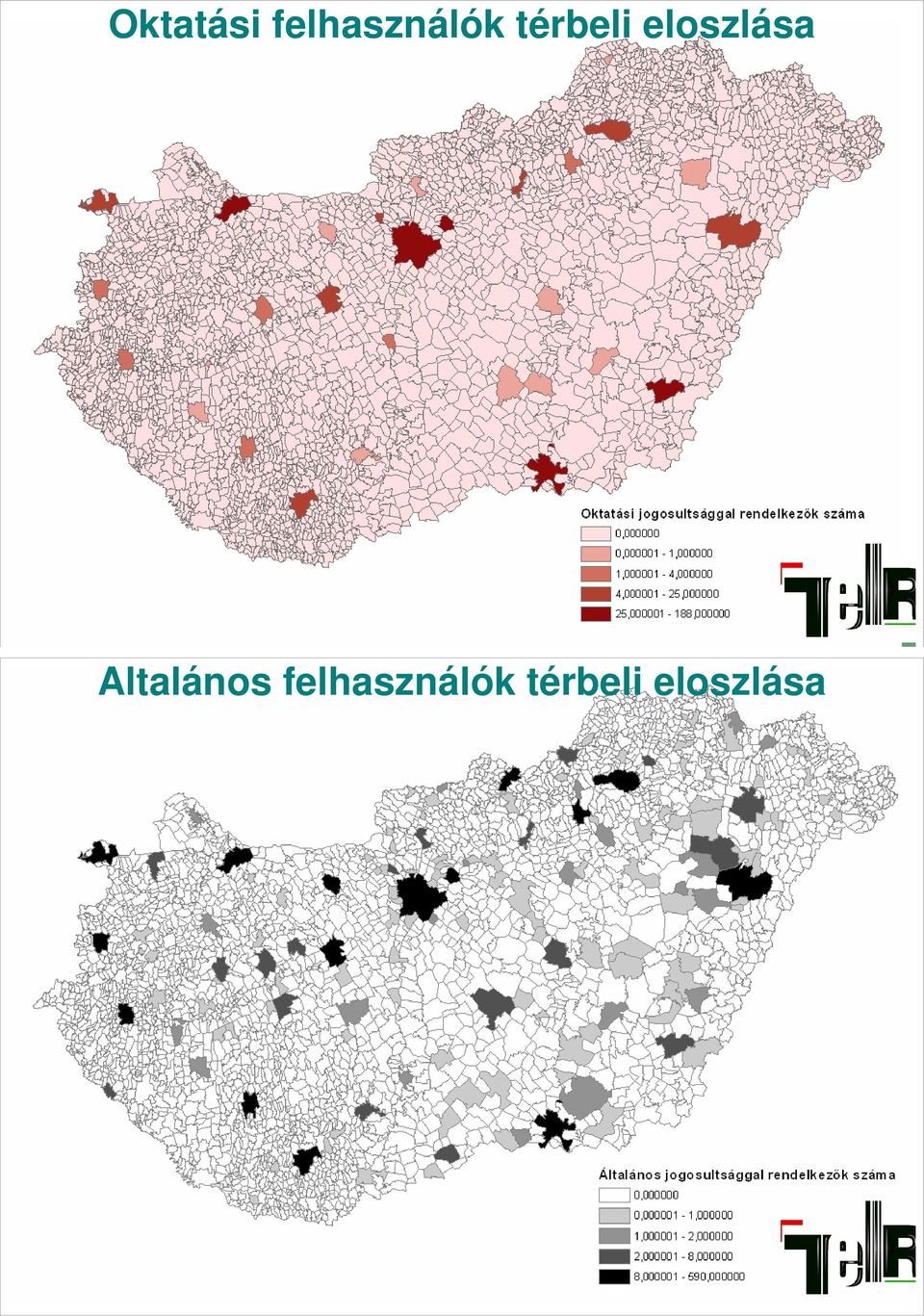 térbeli eloszlása