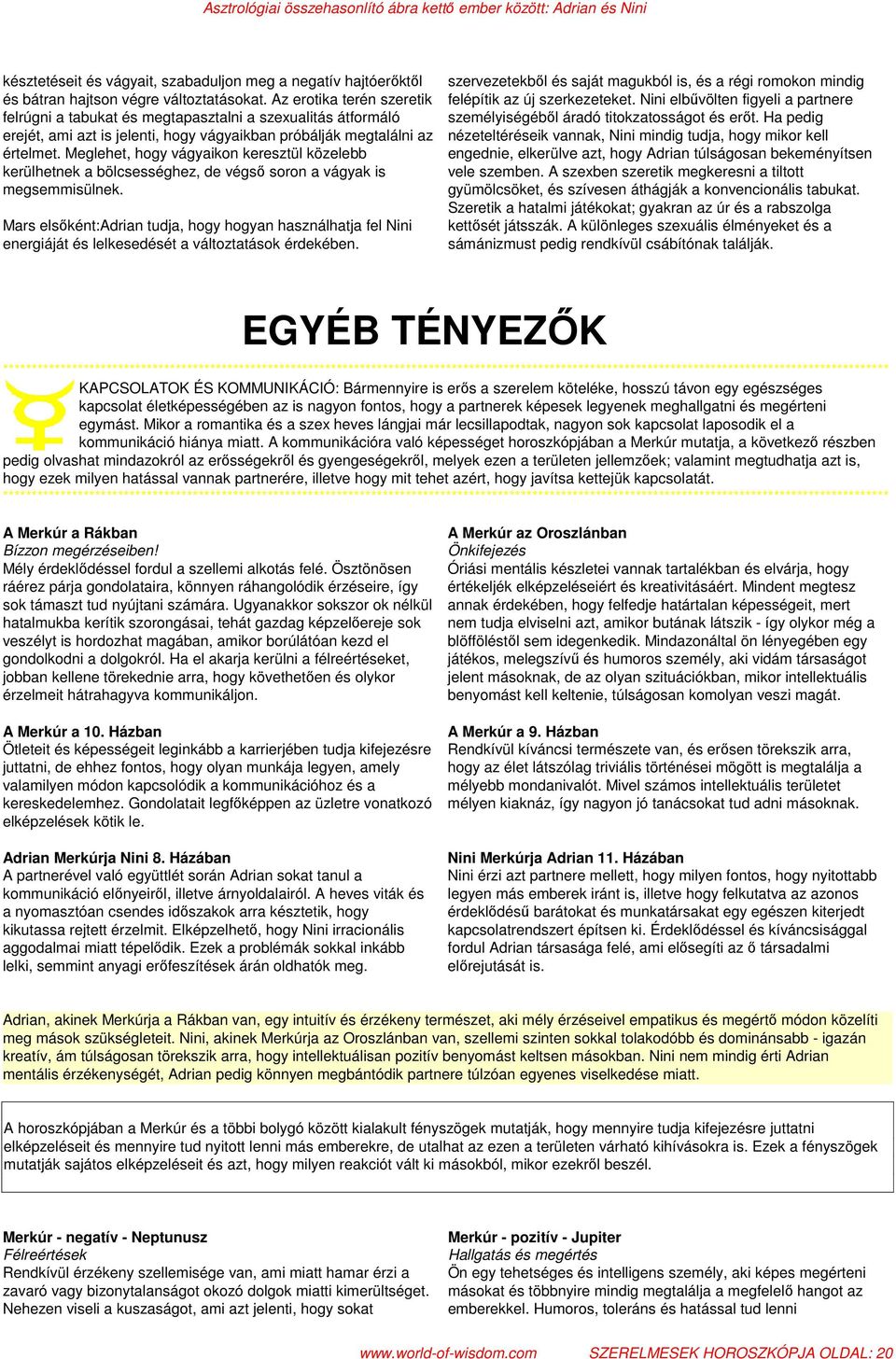 Ha pedig erejét, ami azt is jelenti, hogy vágyaikban próbálják megtalálni az nézeteltéréseik vannak, Nini mindig tudja, hogy mikor kell értelmet.