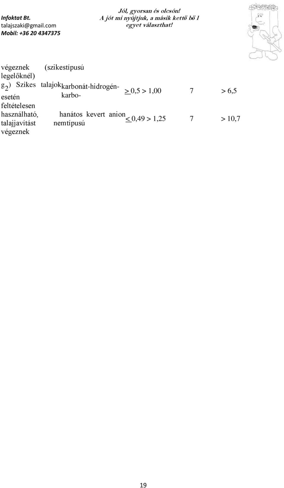 7 > 6,5 feltételesen használható, ha nátos kevert