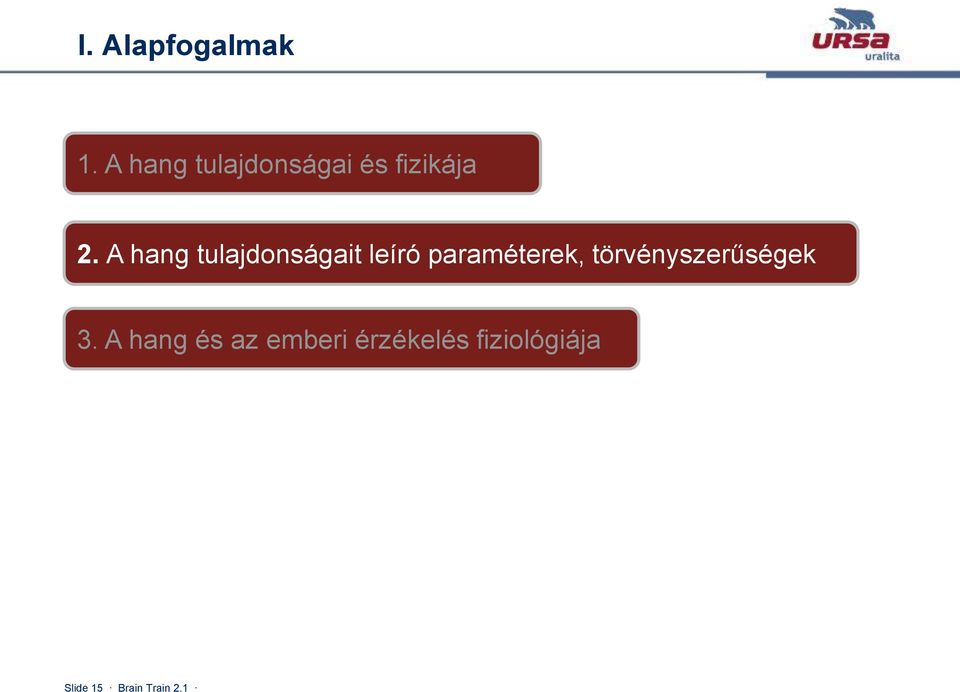 A hang tulajdonságait leíró paraméterek,