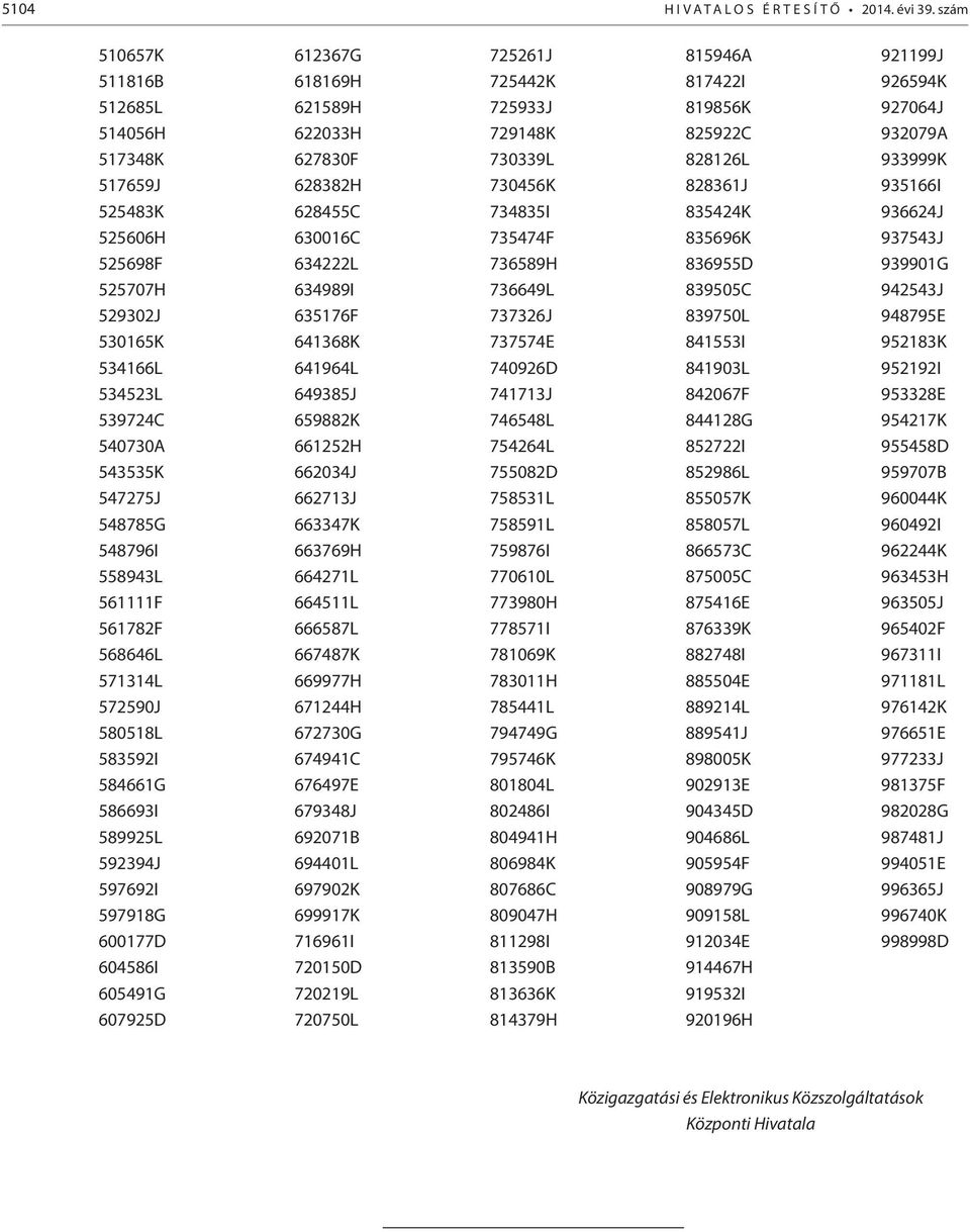 571314L 572590J 580518L 583592I 584661G 586693I 589925L 592394J 597692I 597918G 600177D 604586I 605491G 607925D 612367G 618169H 621589H 622033H 627830F 628382H 628455C 630016C 634222L 634989I 635176F