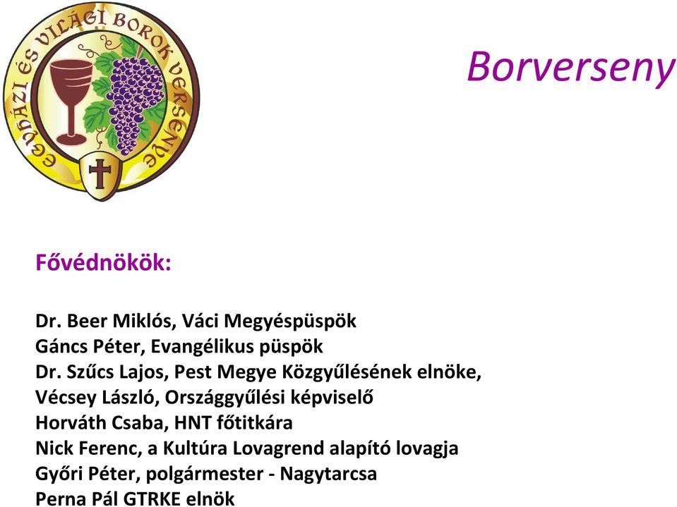 Szűcs Lajos, Pest Megye Közgyűlésének elnöke, Vécsey László, Országgyűlési