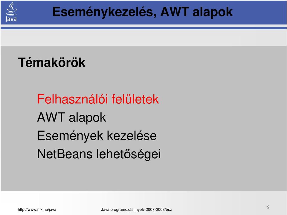 felületek AWT alapok