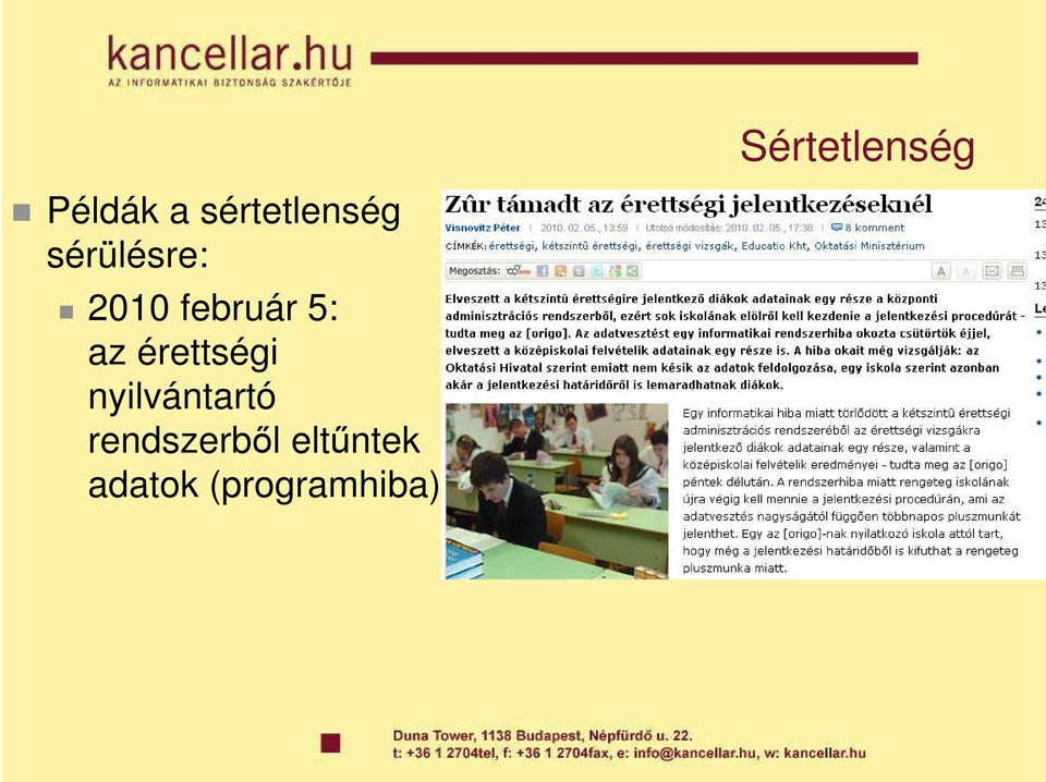 február 5: az érettségi