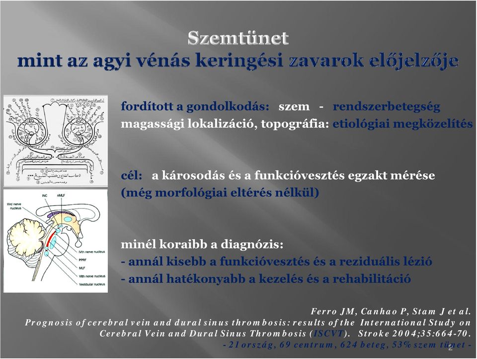 hatéknyabb a kezelés és a rehabilitáció Ferr JM, Canha P, Stam J et al.