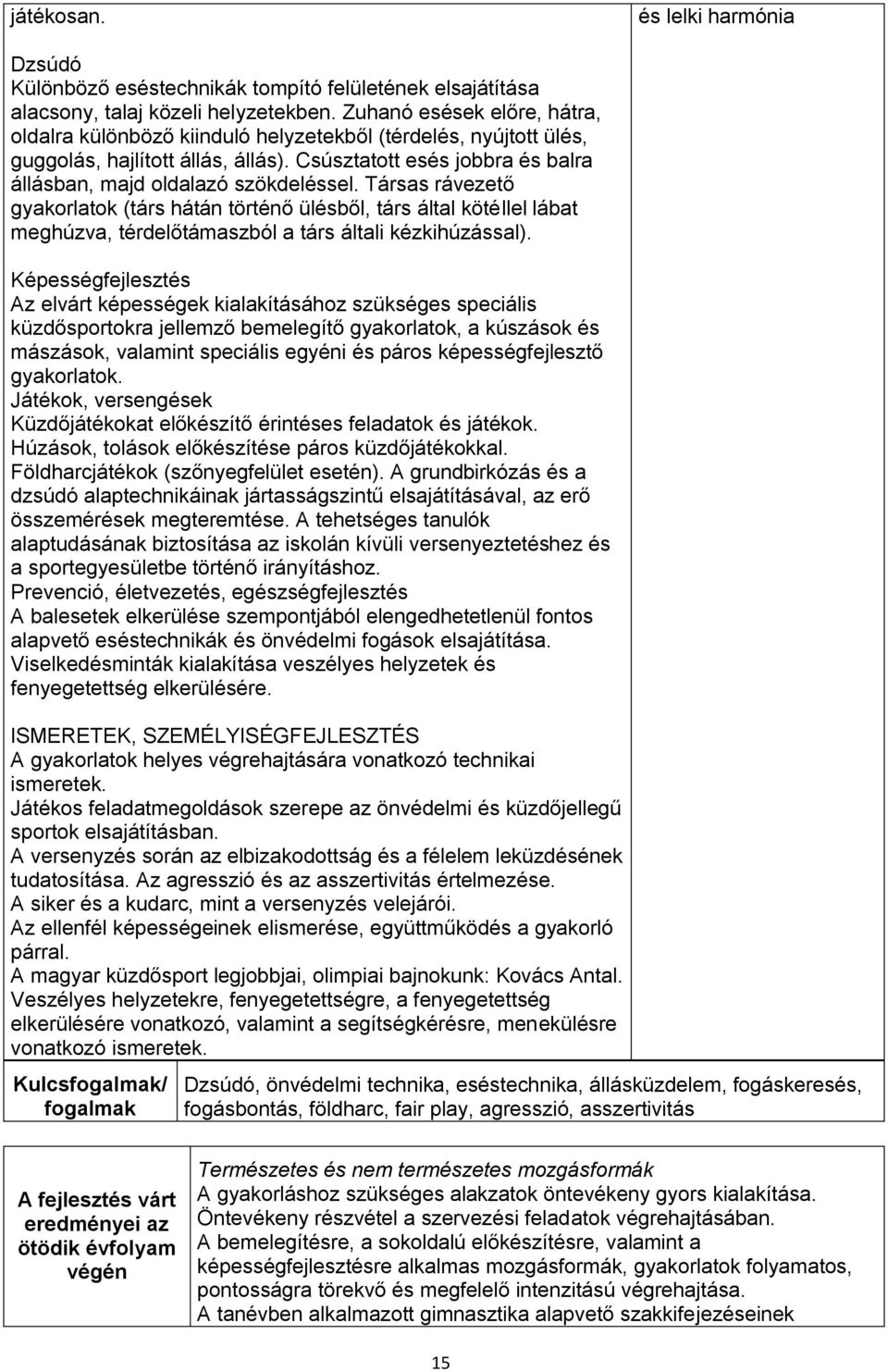 Társas rávezető gyakorlatok (társ hátán történő ülésből, társ által kötéllel lábat meghúzva, térdelőtámaszból a társ általi kézkihúzással).