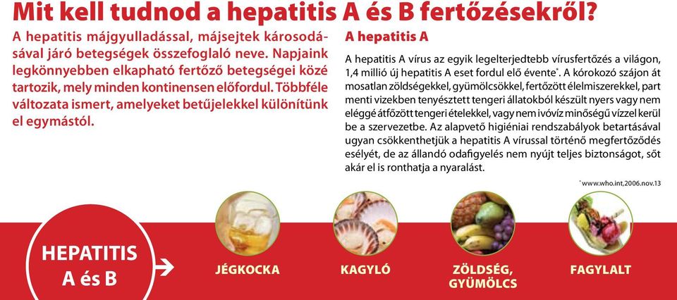 A hepatitis A A hepatitis A vírus az egyik legelterjedtebb vírusfertőzés a világon, 1,4 millió új hepatitis A eset fordul elő évente *.