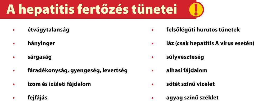 izom és izületi fájdalom fejfájás láz (csak hepatitis A vírus